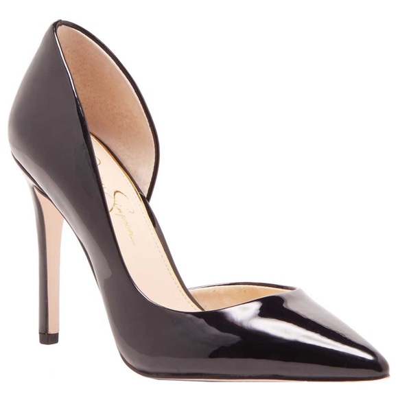 Jessica Simpson Shoes - Jessica Simpson Black d’Orsay Patent Pump